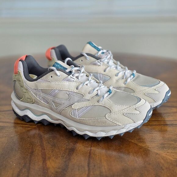 Mizuno Wave Mujin TL Nomad Pack Trail Shoes Silver Cloud Sand Cedar Men's 8.5 - Picture 5 of 16